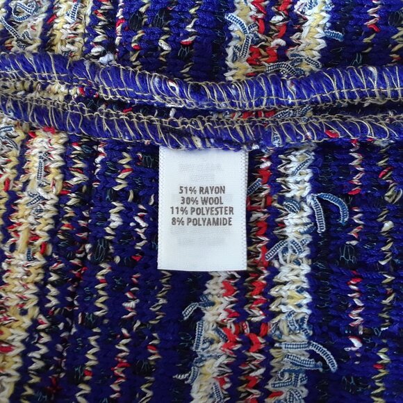 St. John Metallic Tweed Fringe Jacket Size 14 - Picture 8 of 13